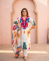 Pure masleen fabric suit with chinon dupatta