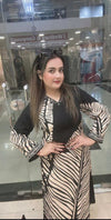 New Co-ord Set in Cotton Rayon Fabric - Black and cream Cotton Rayon women's ethnic wear