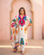 Pure masleen fabric suit with chinon dupatta