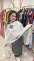 New Pakistani Style Pure Cotton Suit - Black and white polka dot with floral print Pure Cotton women's ethnic wear